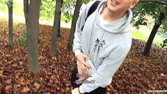 Twink Blonde On His Way Home When He Bumps Into A Guy Who Wants His Dick Fucked And Pay At The Same Time - BigStr Thumb