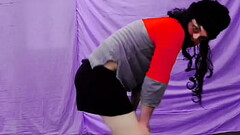 Mini skirt ladyboy cheerleader sexy uniform Thumb