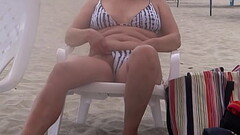 First time on the beach that I show off in front of my stepson, I couldn'_t resist the excitement and I did it Thumb