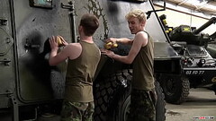 Military recruits Colby Parker and Jonny Castle ass breed Thumb