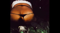 fat tranny masturbating at dawn, slut fucking her ass with bottle Thumb