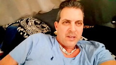 POV frat boy leaked Celebrity Sex tape of his Famous STEP DADDY Cory Bernstein, MASTURBATING together on XXX Video Call ! Hunk Step Daddy jerking big dick with Cum ! Gay famosos gostosos Thumb
