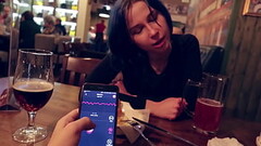 I took control of my stepsister'_s vibrator in the bar and brought her to orgasm. Thumb