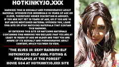 The Elves III: Sexy Rainbow Elf Hotkinkyjo self anal fisting &amp_ prolapse at the forest Thumb