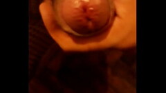 Sissy chubby crossdresser dress and pantyhose tiny dick cum hard Thumb