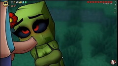 HornyCraft [ Parody Hentai game PornPlay ] Ep.19 the creeper girl give me a hot blowjob and enjoyed a huge facial cumshot Thumb