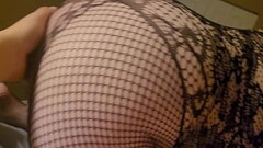 BBW MILF tit job in fishnets Thumb