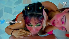 Candy and Jasmin give a POV blowjob Thumb