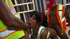 New barely legal employee gets a train ran on her by bbc coworkers on the job dickhddaily and devindrillsxx Thumb