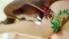 Sexy tattoo pawg let&rsquo_s me lick her feet &amp_ suck her toes while fucking her missionary (POV) Thumb