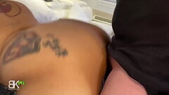 Ebony Teen begs for Big White Cock...gets fucked hard with cumshot on pussy and ass Thumb