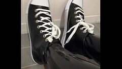 Latex sounds with stockings and sneakers Thumb