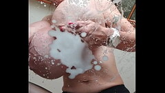 Penelope Black Diamond watch me pose in pantyhose and bra and then milk my udders Thumb