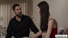 Hot TS stepteen analed by straight stepdad Thumb