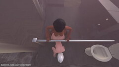 Pharah X Ashe anal dildo bathroom Thumb