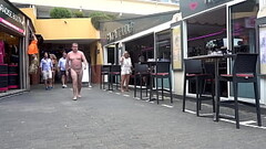Walking around Town Naked Thumb
