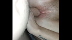Close up white pussy being long stroked by big dick dumb slut Thumb