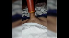 Big thick dick stoner dude is fucking his silicone Thumb