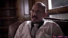 IR babe gets fucked by BBC BF in front of pervert doctor Thumb