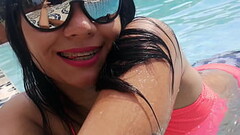 TS Angelique - After lunch break in a pool Thumb