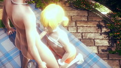 Yaoi Femboy - Fer blowjob and anal by other femboy - Sissy crossdress Japanese Asian Manga Anime Game Porn Gay Thumb