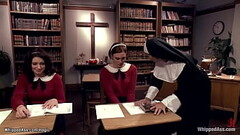 Sinful coeds whipped by lezdom nun Thumb