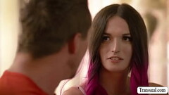 Slut TS Natalie Stone barebacked by bf Thumb