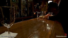 Shemale bartender fucking business man Thumb