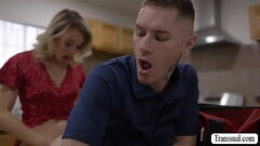 Horny TS licks and barebacks guy plumber Thumb