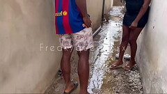 Ebony girl gets caught and fucked while playing in the rain (WATCH FULL VIDEO ON XVIDEOS RED) Thumb