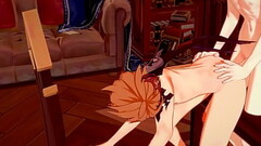 Genshin Impact Yaoi - Zhongli x Tartaglia Blowjob and fucked - Sissy crossdress Japanese Asian Manga Anime Game Porn Gay Thumb