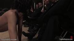 Public slut in inverted suspension Thumb