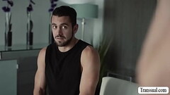 Shy dude barebacks friends TS girlfriend Thumb