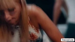 TS stepmom lets stepson bang her wet ass Thumb