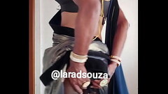 Indian crossdresser slut Lara D'_Souza sexy video in lycra saree part 2 Thumb