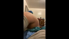 White girl gets her ass ate and pounded out from behind Thumb