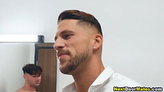 Hot gay guys hook-up in their office Thumb