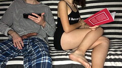 Step Brother Put my Hand on His Dick! But I Didn'_t Know He Had Such Skillful Hands! Orgasm Thumb