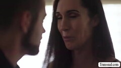 Handsome dude bareback fucks TS stepmom Thumb