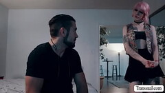Stepbro bareback his busty TS stepsister Thumb