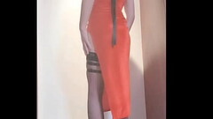 Cosplay Ada wearing high heels and cumm，highheels，cum，masturbationing with a dildo Thumb