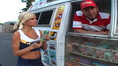 ice cream van and cheerleader Thumb