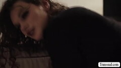Handsome dude barebacks his TS stepteen Thumb