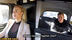 Bigboobs euro cabbie sucks and rides cock before spoon sex Thumb