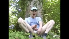 Biking in the Woods Thumb