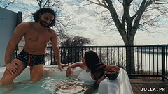 Mark brought me some fruit while I was in the hot tub Thumb