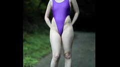 Undressing high-legged leotard Outdoor Thumb