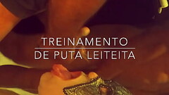 Treinamento de puta leiteira - Hypno BR - Compila&ccedil_&atilde_o de gozadas na cara de Paula CDzinha Thumb