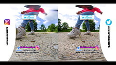 [VR180 - 3D] Girl crushing with dirty fila sneaker different food bears gummy crush trample Thumb