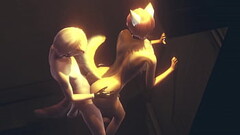 Furry Yaoi - Fox gives boy a handjob then fucks him against the wall in an alley - Anime Manga Asian Japanese Game Porn Gay Thumb